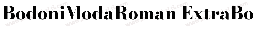 BodoniModaRoman ExtraBold字体转换